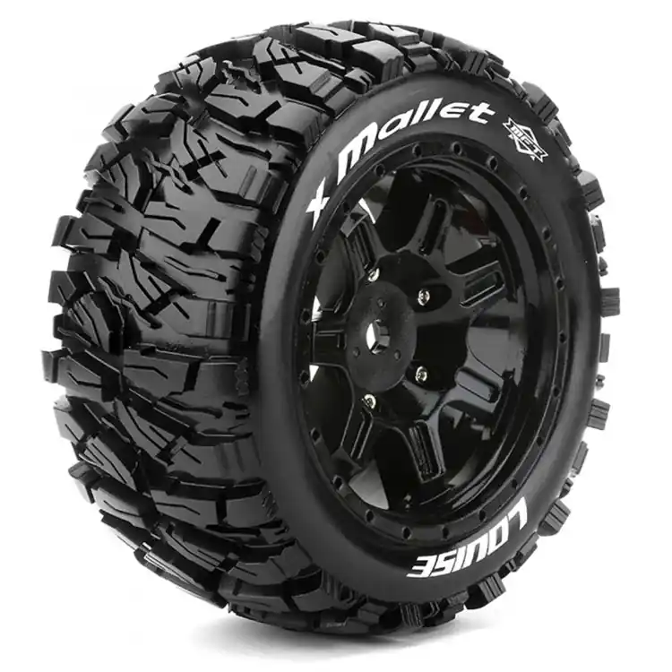2 Pneus et jantes Louise X-MALLET (MFT) pour Traxxas XMaxx 3350B Nouvel Arrivage