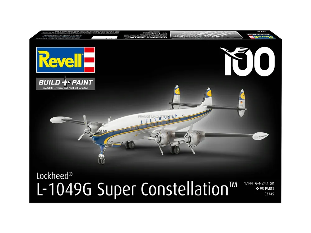 Dernier Modèle Model Set Lockheed L.1049G Super Constellation 1/144 - Revell 63745