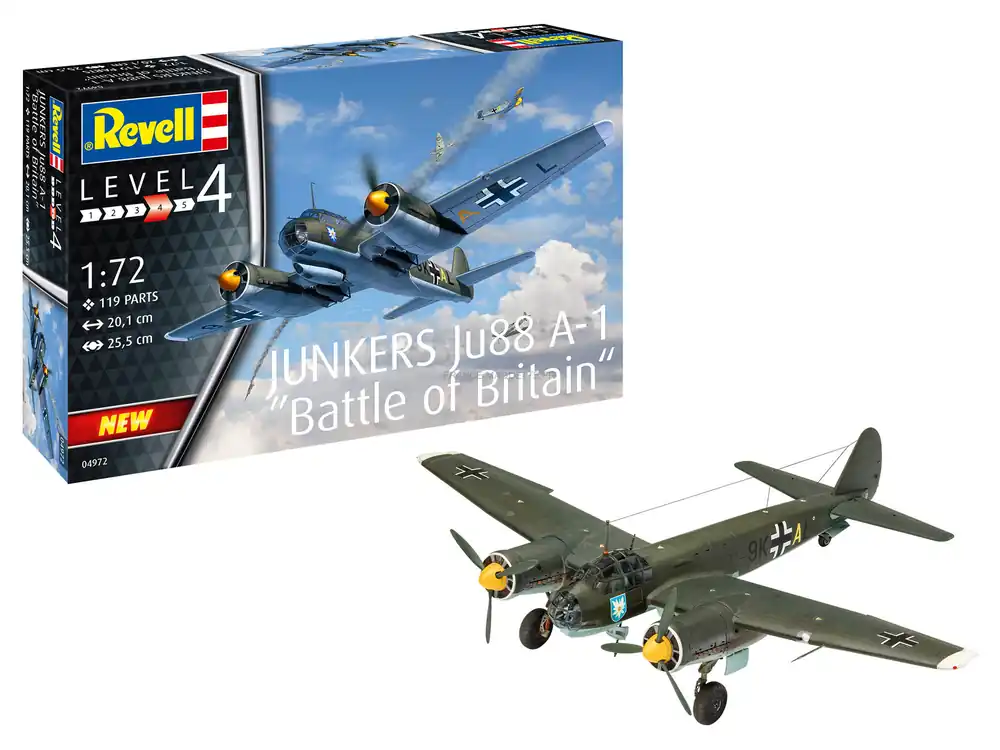 Junkers Ju88 A-1 Battle of Brita 1 72 - Revell 4972 Vente Directe