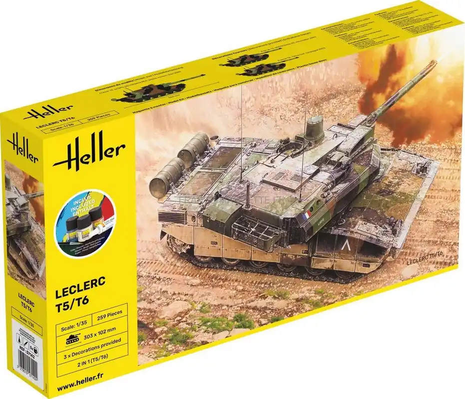 Vente Flash Starter Kit Leclerc T5/T6 1/35 - Heller 57142