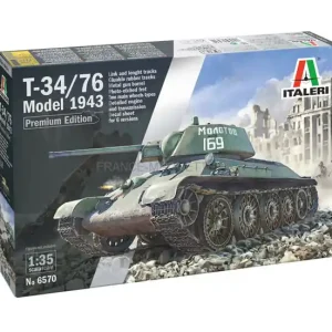 T-34/76 Model 1943 Première version 1/35 - Italeri 6570 Authentique