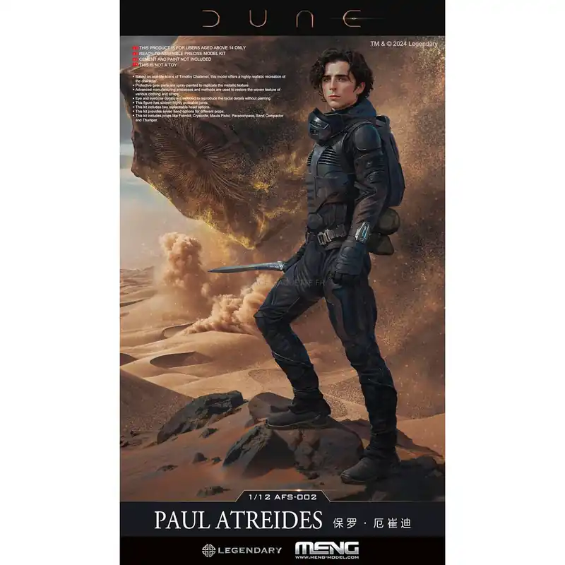 Solde Dune Paul Atreides (Deluxe Edition) 1/12 - Meng AFS-002S