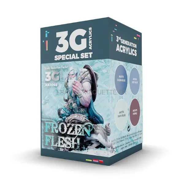 Wargame Color set Frozen flesh - AK 1066 Usine Directe