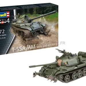 T-55A/AM WITH KMT-6/EMT-5 1/72 - Revell 03328 Commande En Gros