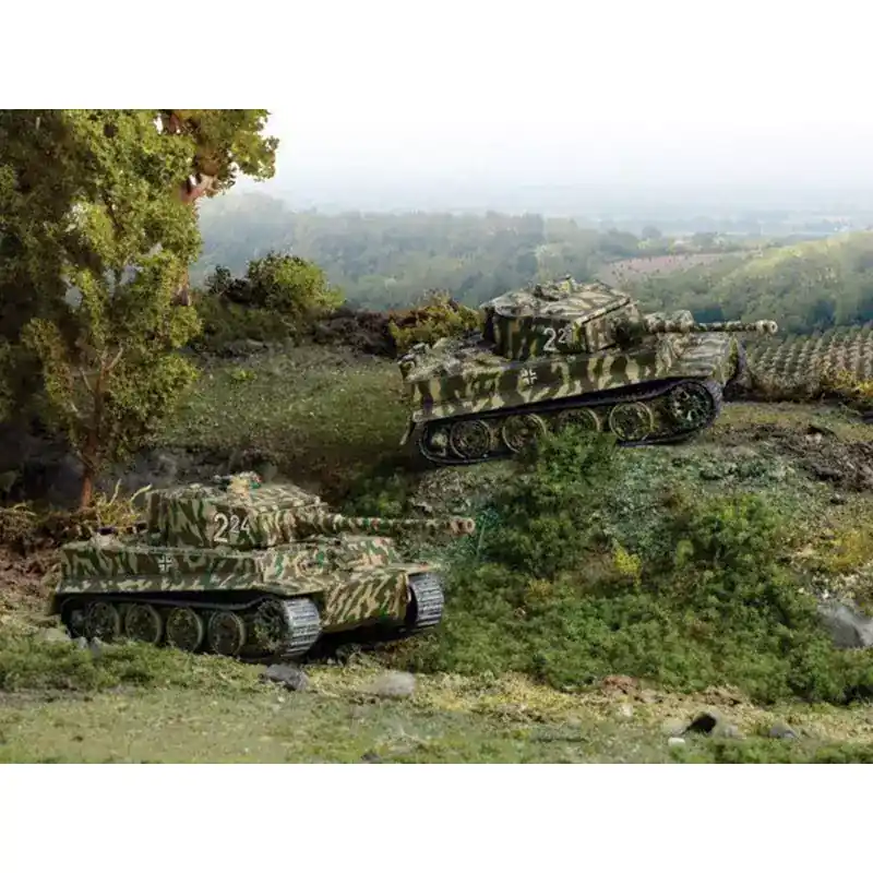 Vente Directe WWII ITALERI 7505 - x2 chars Panzer Pz. Kpfw. VI Tiger I Ausf. E - 1/72