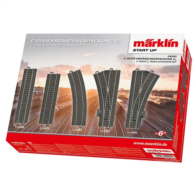 MARKLIN 24902 Coffret D‘extension c2 Voie C HO 3 Rails Commande En Gros