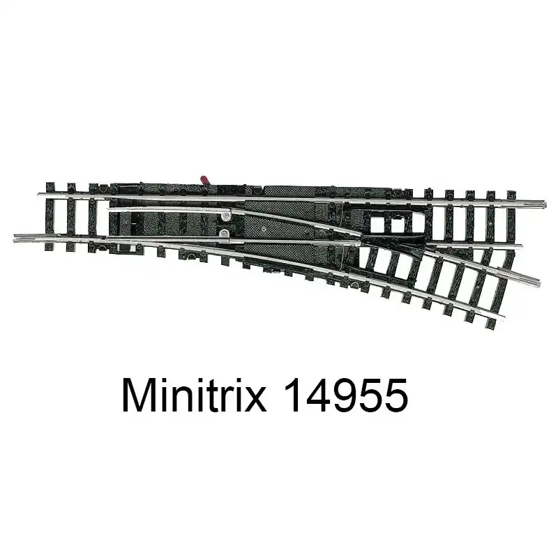 Trix 14955 Aiguillage À Droite Coeur Isolé 15 Degrés Minitrix Petit Prix