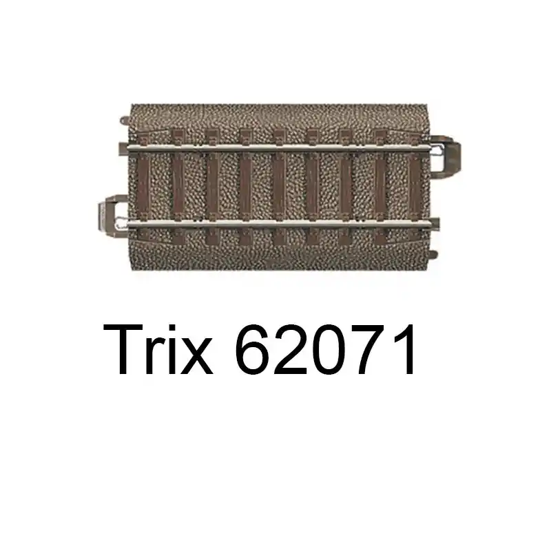 Achat Immédiat Trix 62071 Rail Droit Voie C Avec Bord Amovible 70,8 Mm