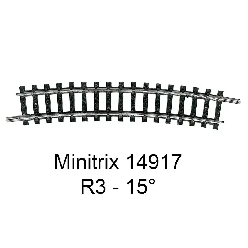 Trix 14917 Rail Courbe r3 15° Minitrix Populaire