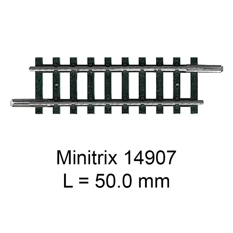 Commander Vite Trix 14907 Rail Droit Minitrix 50.0 Mm