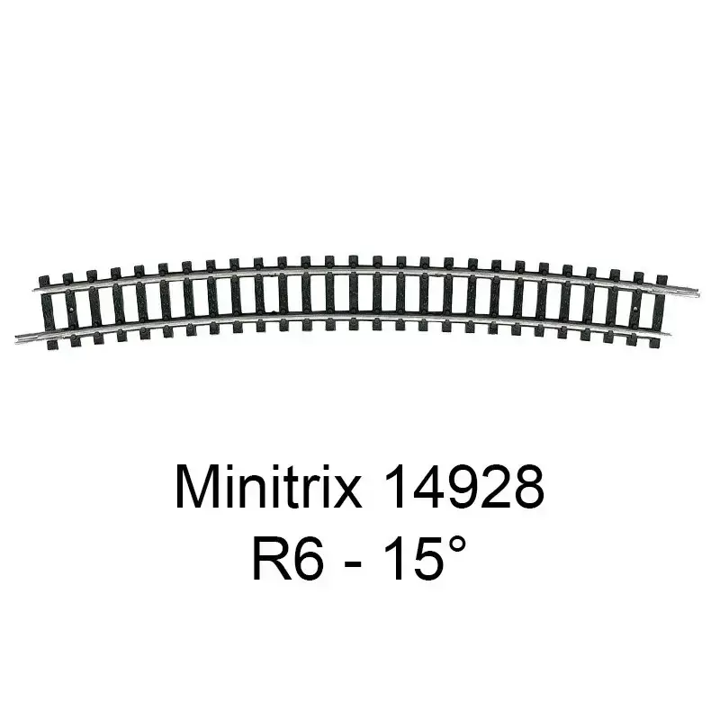 Trix 14928 Rail Courbe r6 15° Minitrix Commander Maintenant