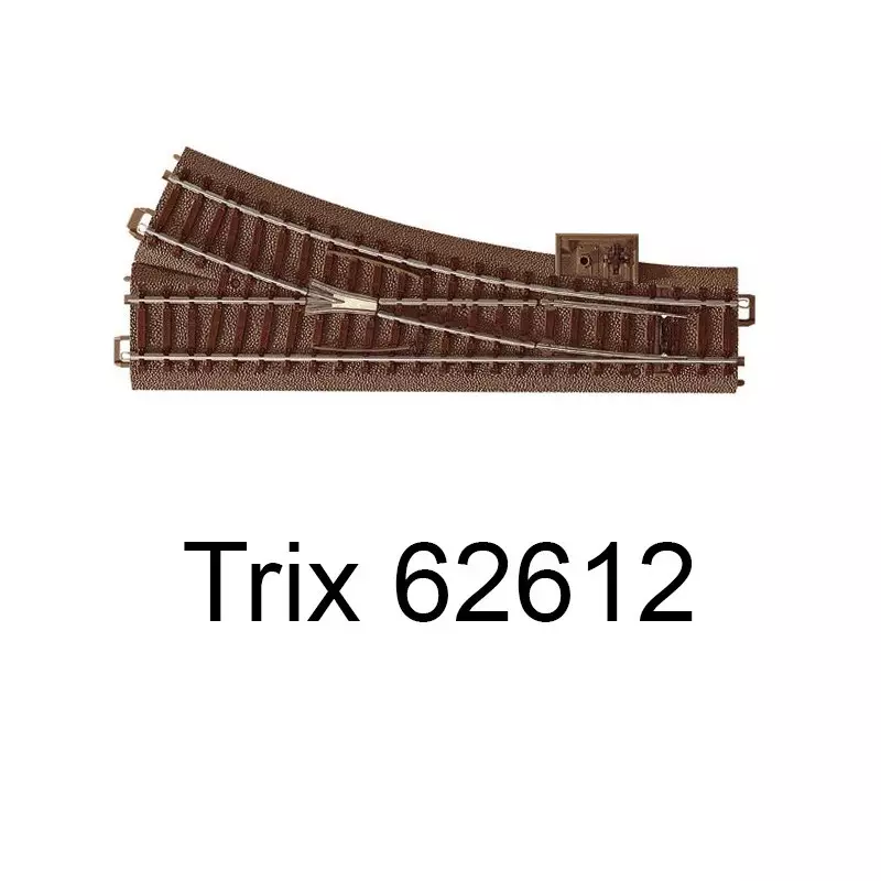 Meilleur Choix Trix 62612 Aiguillage Court À Droite 188.3mm r2 - HO - 24.3 Degrés Voie C
