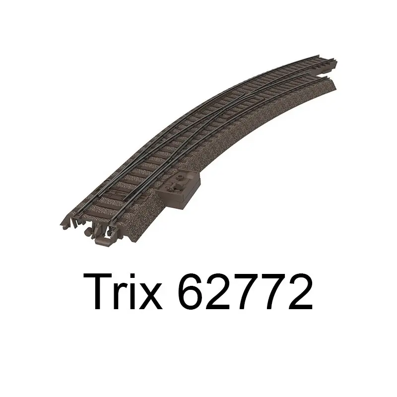 Offre Limitée Trix 62772 Aiguillage Courbe Long À Droite r3 515mm 30 Degrés Voie C - HO