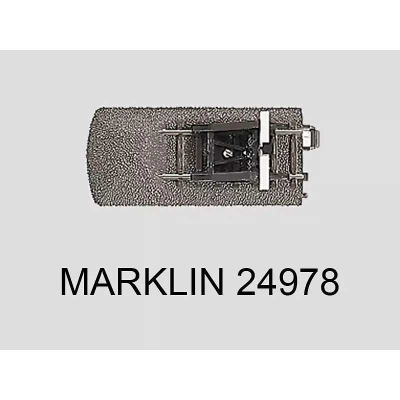 Offre Exclusive Rail droit avec butoir et éclairage 77.5 mm voie C Marklin 24978