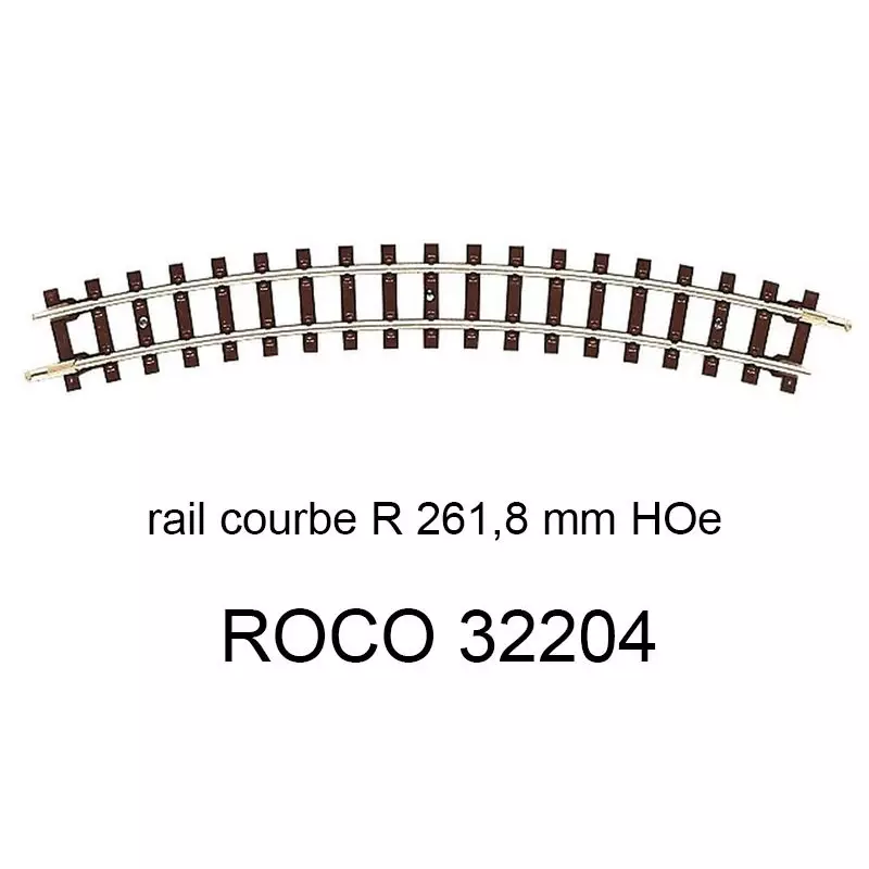 Prix Réduit ROCO 32204 Rail Courbe Rayon 261,8 Voie Étroite HOe