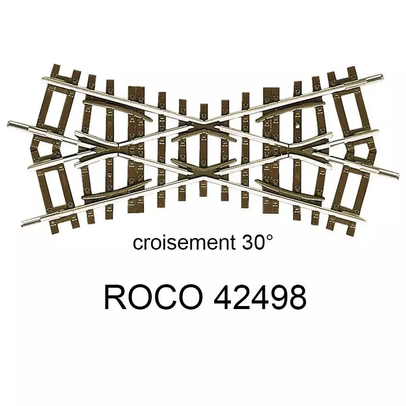 ROCO 42498 Croisement 119mm 30 Degrés - HO 1/87 Offre Limitée