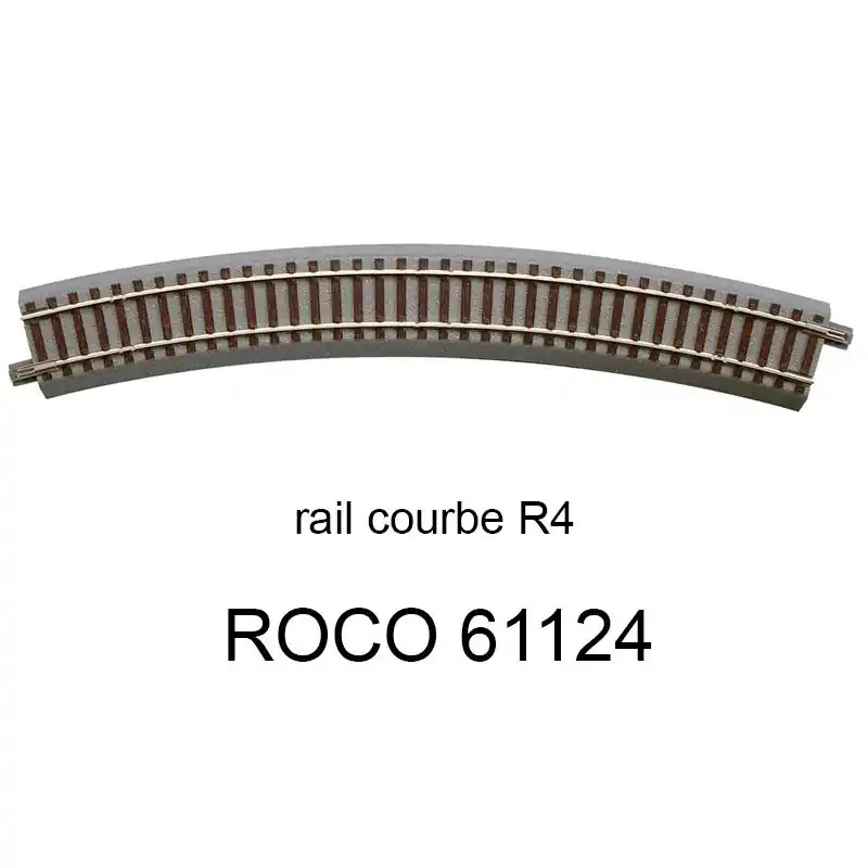Satisfait Ou Remboursé ROCO 61124 Rail Courbe r4 511.1 Mm 30 Degrés Voie Geoline HO