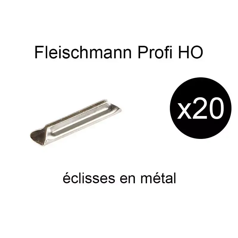 Certifié FLEISCHMANN 6436 20x Éclisses En Métal Pour Voie Profi HO