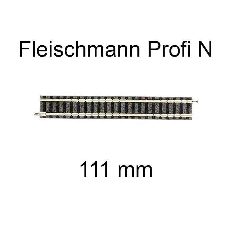 Haute Qualité FLEISCHMANN 9101 Rail Droit 111 Mm Voie Profi N