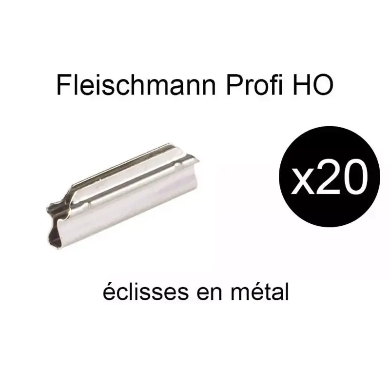Nouvelle Collection FLEISCHMANN 6434 20x Éclisses En Métal Pour Rail Profi