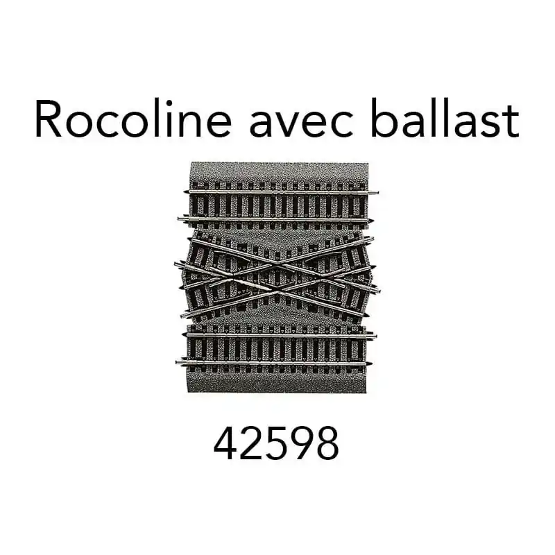 Offre Limitée ROCO 42598 Pièce De Jonction De Voie Double dgv15 Rocoline - HO 1/87