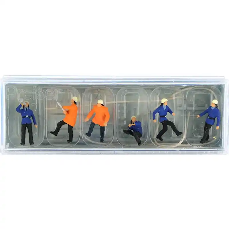 Acheter Direct PREISER 14201 Pompiers Éteignant Un Feu - HO 1/87