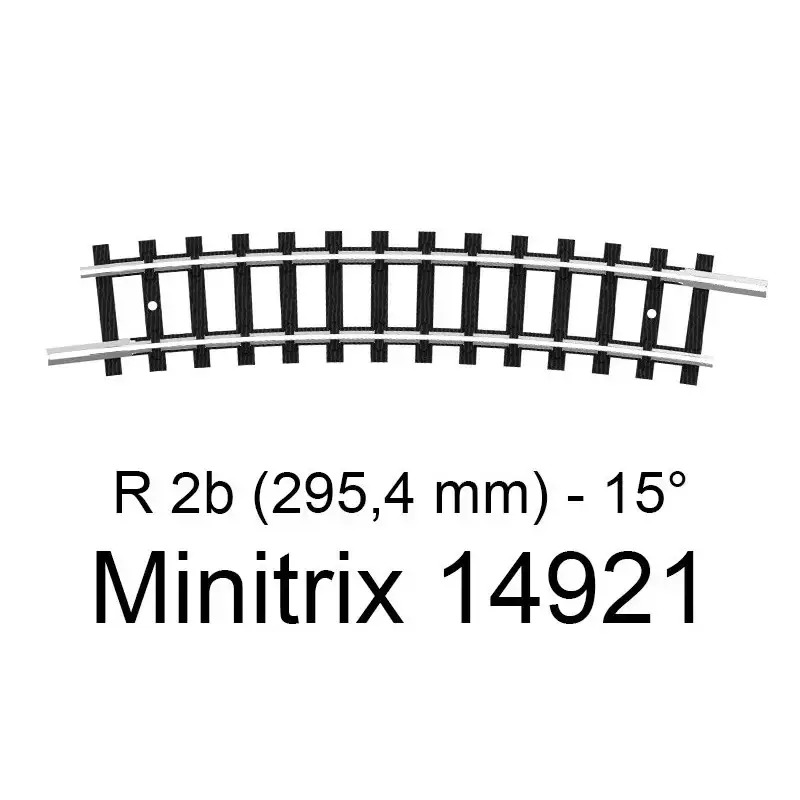 Trix 14921 Rail Courbe r2b (295,4 Mm) - 15° Minitrix Acheter Direct