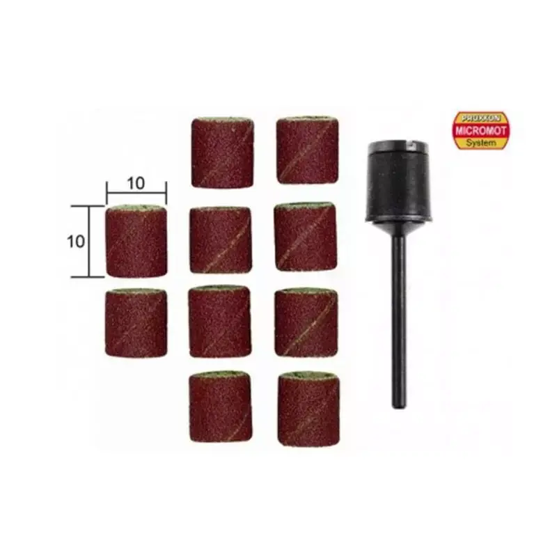 PROXXON 28980 10x Bandes De Ponçage Grain 150 + Support Petit Prix