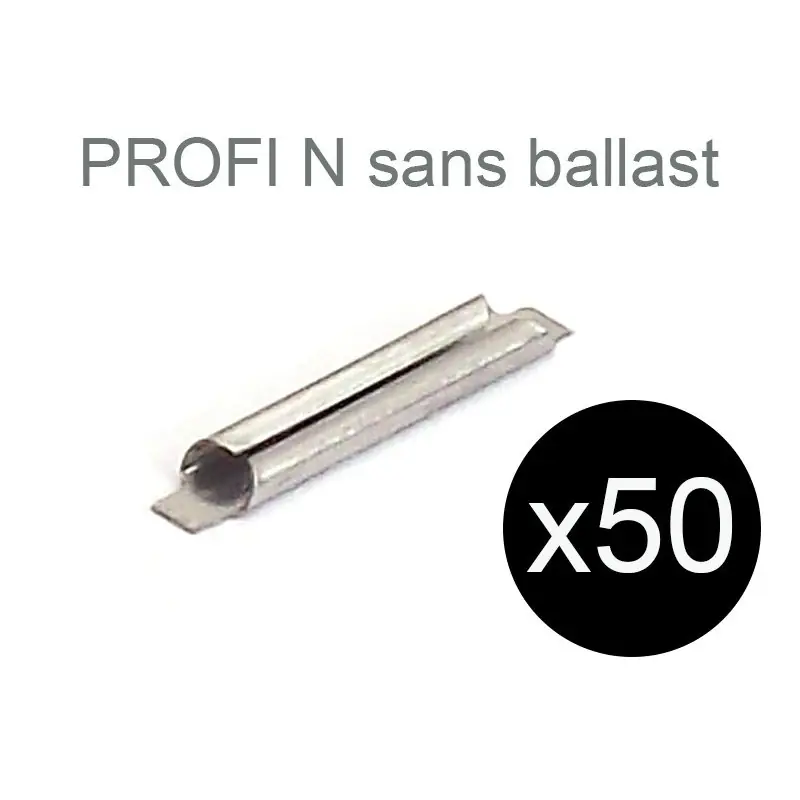FLEISCHMANN 22213 50x Éclisses Métalliques Pour Voie Profi Sans Ballast - N 1/160 Promotion Saisonnière