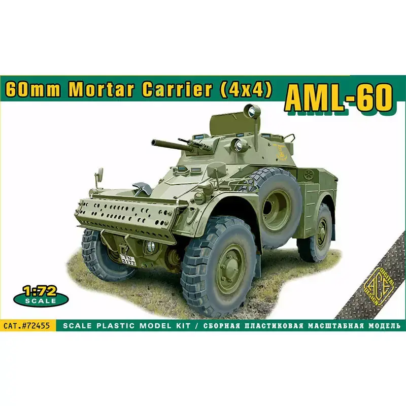 ACE 72455 AML-60 60mm Mortar Carrier (4X4) - Échelle 1/72 Réduction