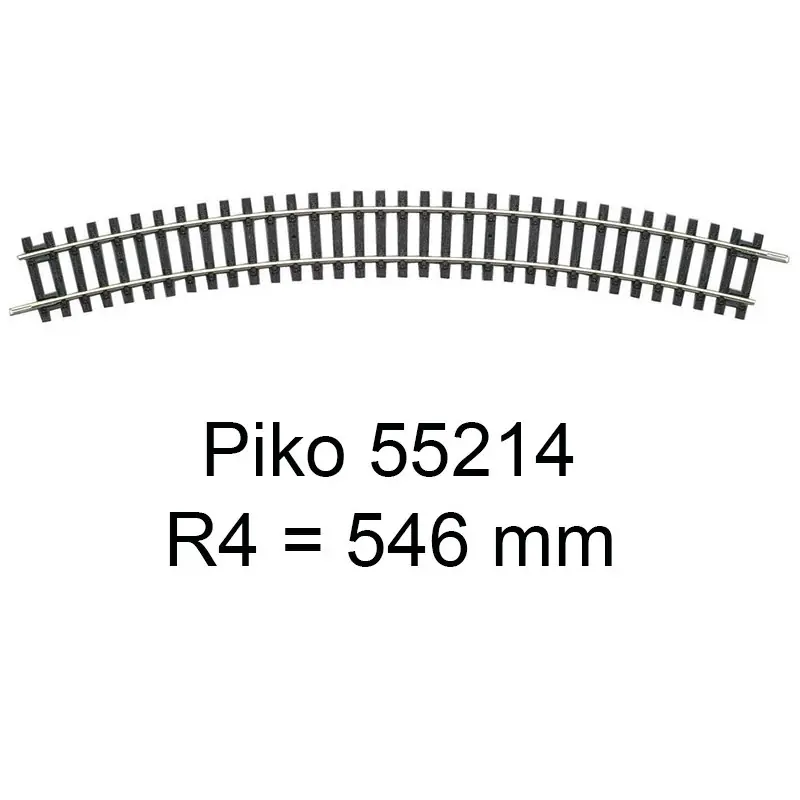 Offre Spéciale HO Piko 55214 - rail courbe R4 546mm - Voie A