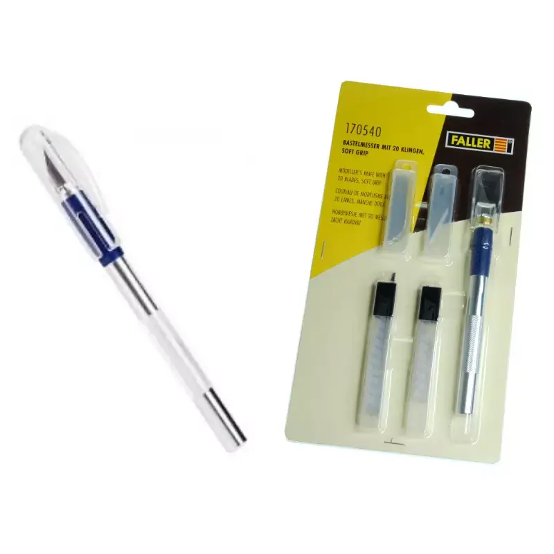 Dernière Chance FALLER 170540 Couteau De Modélisme + 20 Lames