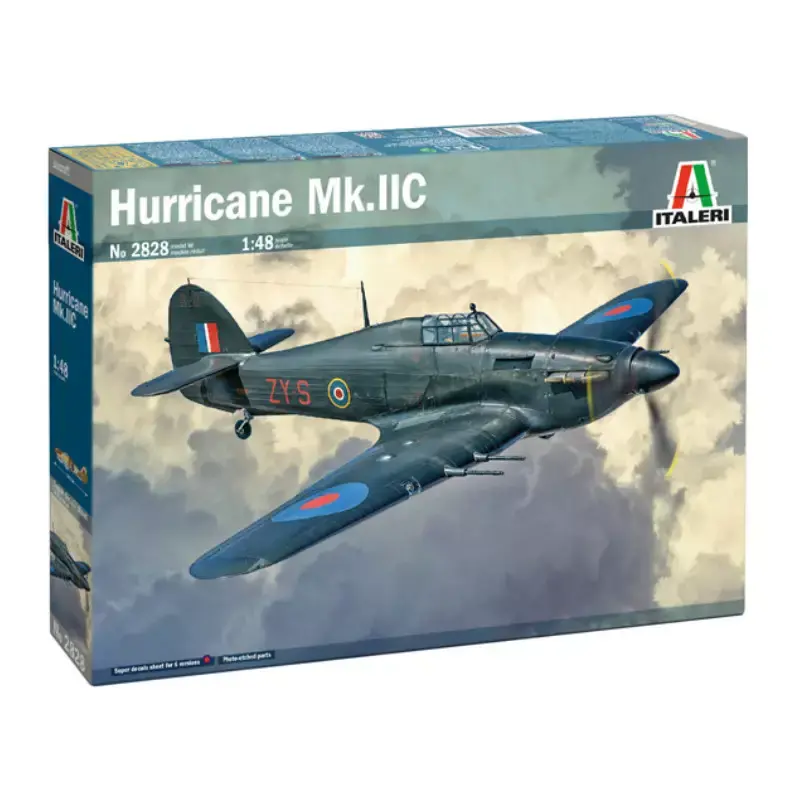 ITALERI 2828 Hurricane Mk.IIC- Échelle 1/48 Meilleure Vente
