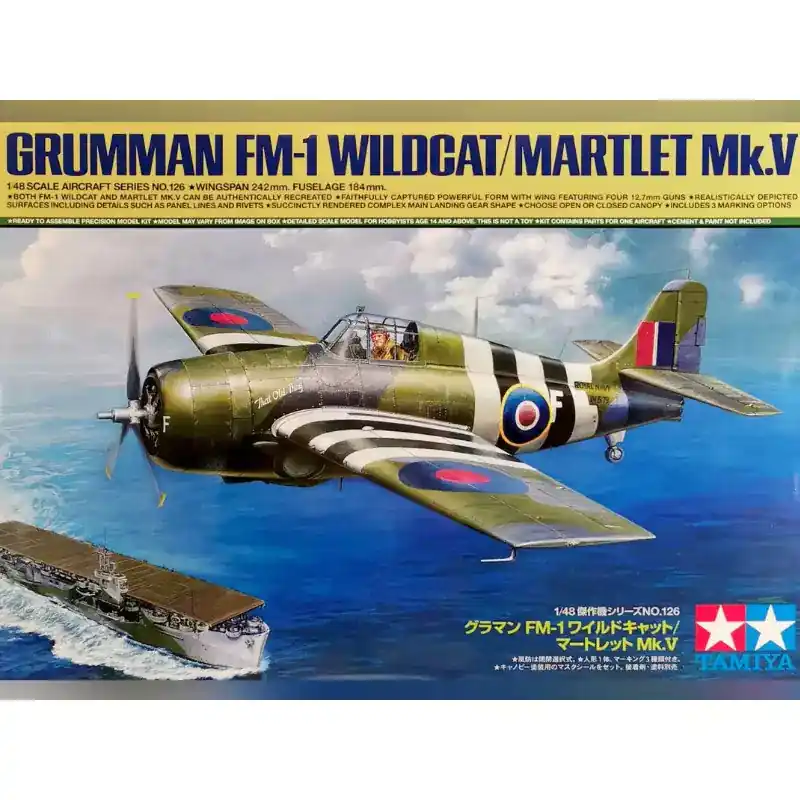 Solde Tamiya 61126 Grumman FM-1 Wildcat/Martlet - 1/48
