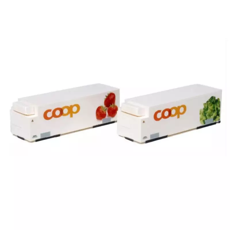 KATO 23-590A 2x Conteneurs Frigorifiques Coop - N 1/160 Offre Du Jour