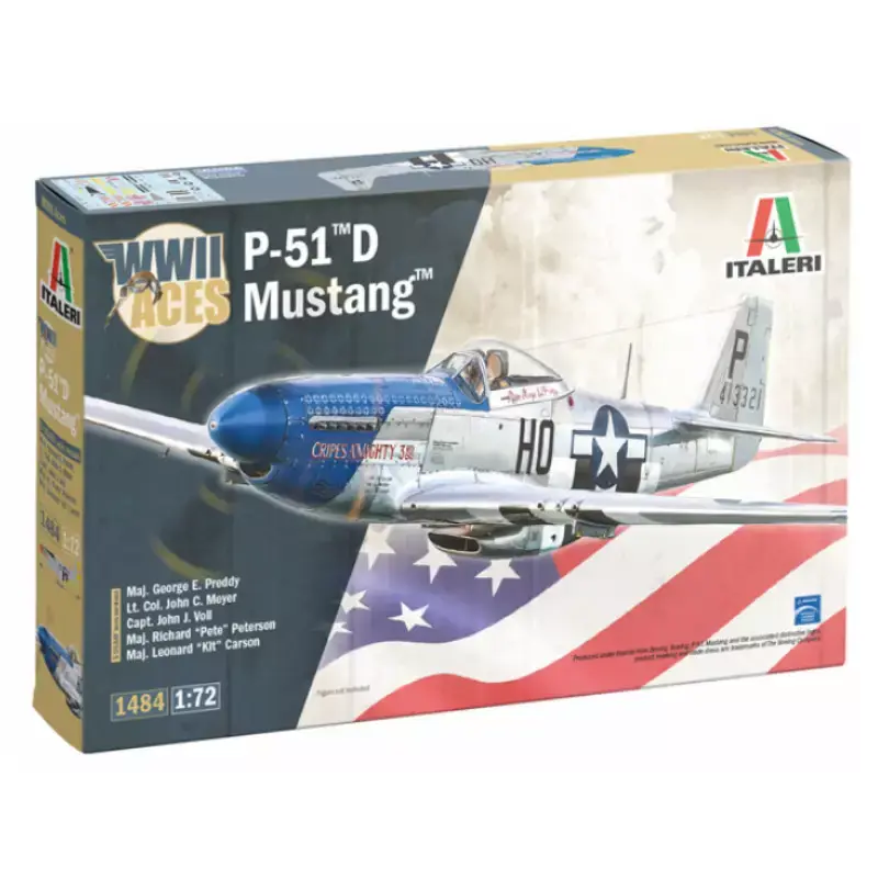 ITALERI 1484 P-51d Mustang WWII - Échelle 1/72 Populaire