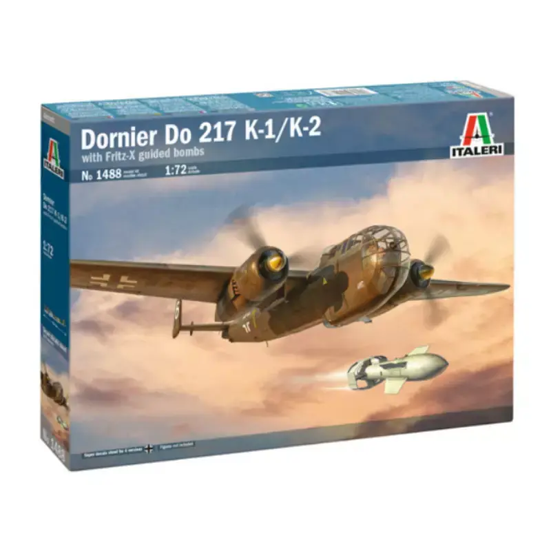 ITALERI 1488 DO 217 K-1/K-2 Avec FRITZ X WWII - Échelle 1/72 Offre Du Jour
