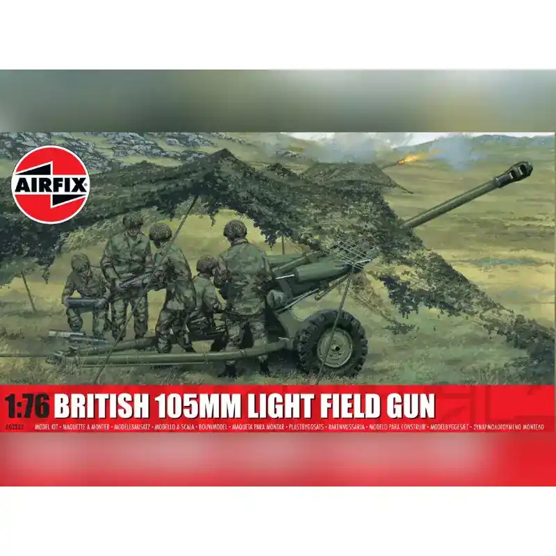 Offre Spéciale AIRFIX A02332 Canon De Campagne Léger Britannique De 105 Mm - 1/76