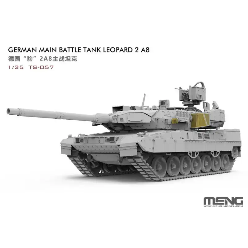 Satisfait Ou Remboursé MENG TS-057 Char De Combat Principal Allemand Leopard 2A8 - Échelle 1/35