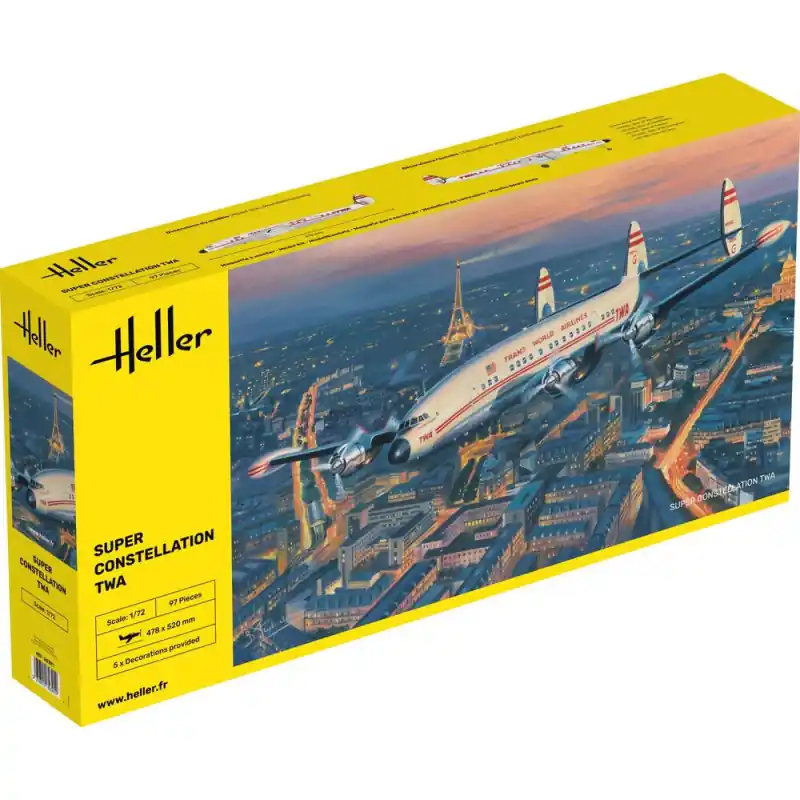 HELLER 82391 Super Constellation TWA - 1/72 Prix Réduit