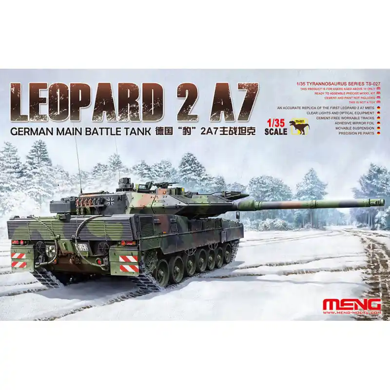 Remise MENG TS-027 Char De Combat Principal Allemand Leopard 2 a7 - 1/35