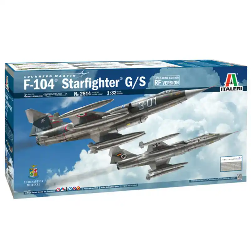 Meilleur Choix ITALERI 2514 Lockheed F-104 STARFIGHTER G/S - 1/32 - Version RF Améliorée