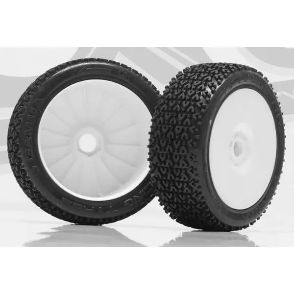 Pneus GAMMA Super Soft montés collés sur jantes pleines Blanches insert plat - IMODEL - 202.04 Seulement Aujourd'hui