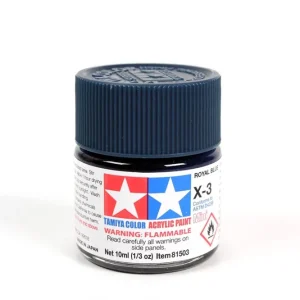 X3 Bleu Royal Brillant Tamiya - Peinture Acrylique 10ml Achetez Aujourd'hui