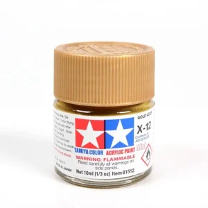 X12 Or Metallisé Tamiya - Peinture Acrylique 10ml Pas Cher