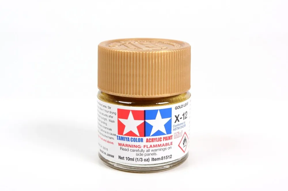 X12 Or Metallisé Tamiya - Peinture Acrylique 10ml Pas Cher