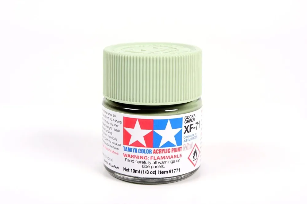 XF71 Vert Cockpit Tamiya - Peinture Acrylique 10ml Prix Réduit