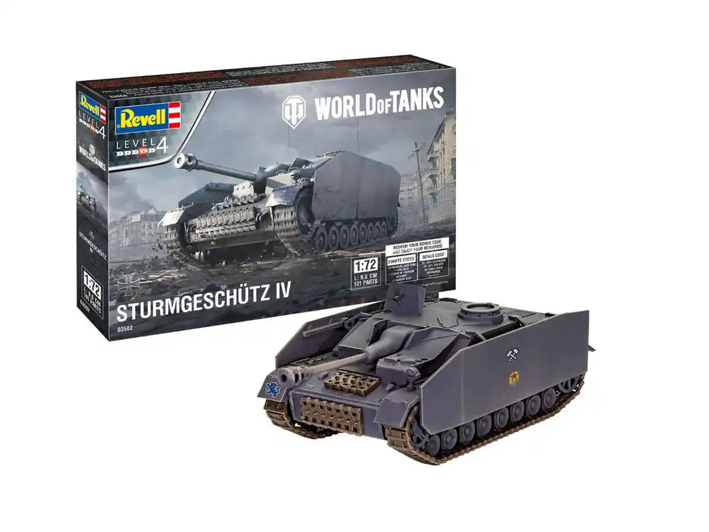 Commander Maintenant Sturmgeschütz IV World of Tanks 1/72 Revell - 03502