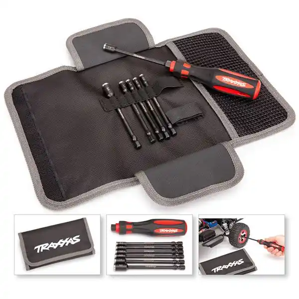 Promotion Ensemble Tournevis + 6 Embouts Metriques a Douille TRAXXAS - 8719