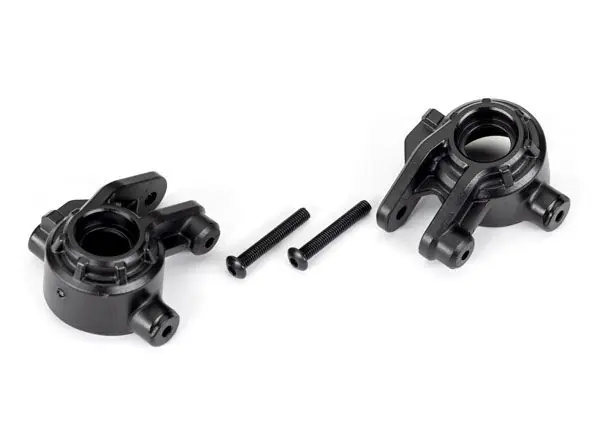 Soldes Fusees de Direction Gauche/Droite Renforcees Noires (x2) (Pour 9080) TRAXXAS - 9037